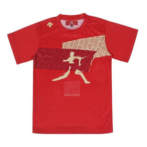 데상트 베이스볼 주니어 반팔 티셔츠 Y0111WTS21 RED0 K005